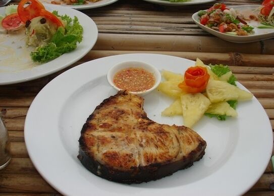 haaienvlees steak met ananas voor potentie