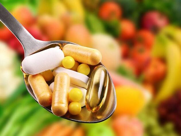 Vitamines in een lepel